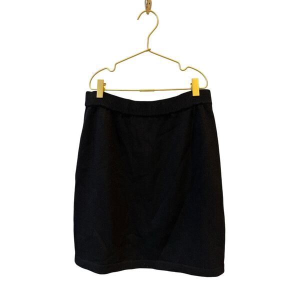 St. John basics knit skirt black size 4 - Picture 2 of 5